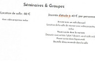 L'atelier Flavien Valere menu