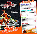 Fifties Diner menu
