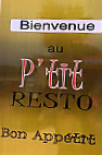 Le P'tit Resto menu