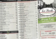 Pizzeria La Piccola menu