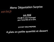 Les Petits Parapluies menu