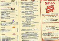 China Nihao menu