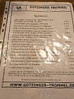 Gotzinger Trommel menu