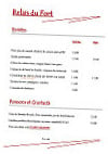 Relais Du Fort menu