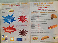 The Break Shop Snack Et Lunch menu