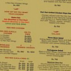 Peri Peri Kukula menu