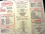 Aggie's Steak menu