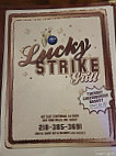 Mills Lanes Lucky Strike menu