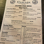 The Dubliner menu