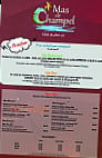 Le Champ'el menu