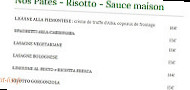 AMORE E FANTASIA menu