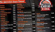 Extra Pizza menu