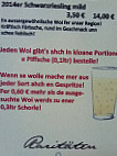 Zum Woigiggel menu