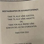 Eatal På Ski Storsenter menu