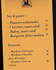 L'Effet Clochette menu