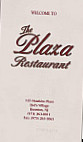 The Plaza menu