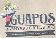 Guapos Barnyard Grill And Bbq menu