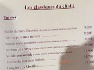 Le Chat Gourmand menu