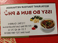 Issy Bò Bún Et Phõ food
