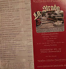 La Strada menu