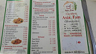 Asia. Fam menu