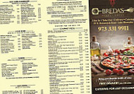 Breda's Pizza And Grill menu