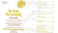 Le Du Soleil menu