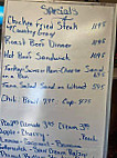 Coach Light Inn menu