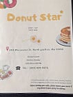 Donut Star menu