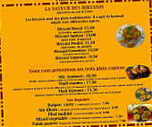 Au Vermillon menu