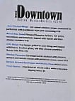 The Downtown menu