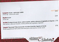 Romeo E Giulietta menu