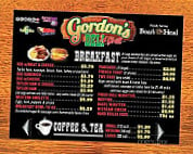Gordon's Deli Grill menu