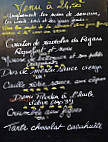 Le Cafe De La Poste menu