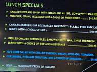 R J's Family menu