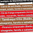 Sabor Do Sul menu