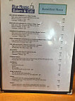 Blue House Bakery Cafe menu