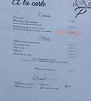 Auberge Du Patois menu