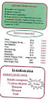 Azzurro Pizza menu