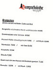 Gaststätte Burgschänke Waischenfeld menu