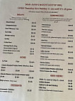 Mad Jack's Mountaintop Barbecue menu