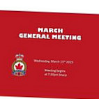 Royal Canadian Legion Br 297 menu