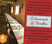 Estaminet Le Tandem menu