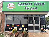 Sushi City Tram outside