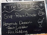 Chez Paris menu
