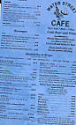 Water Street Cafe menu