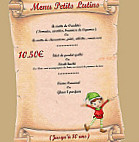 Le Gouter d'Amelie menu
