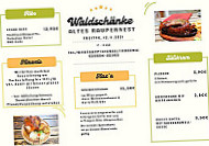 Waldschanke Altes Raupennest menu