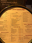 Le Centenaire menu