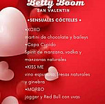 Cafeteria Betty Boom menu